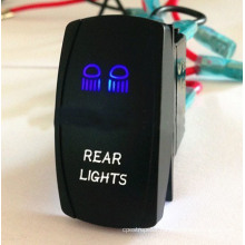 12V-24V Blue and White LED Rear Lights Car Rocker Switch